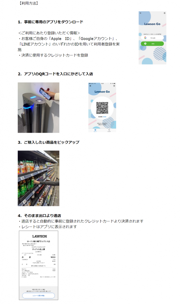 レジなし店舗利用イメージ