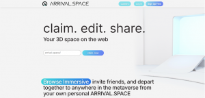 Arrival.Space - claim. edit. share.